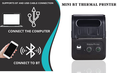 Hoin HL-58B Portable 58mm Thermal Receipt Printer (USB+BT)
