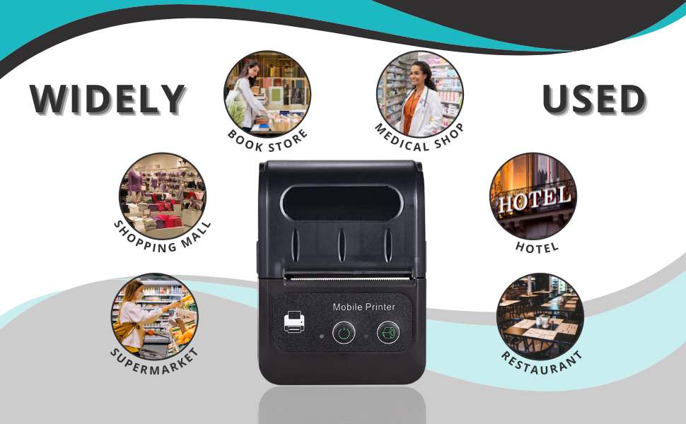 Hoin HL-58B Portable 58mm Thermal Receipt Printer (USB+BT)